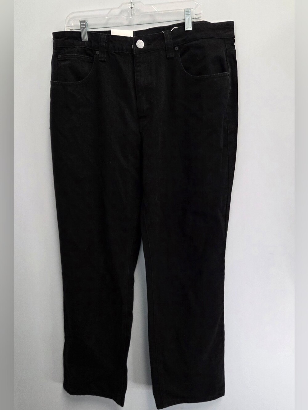 Victorious Men's Baggy Fit Jet Black Denim Jeans New With Tags! 36x32